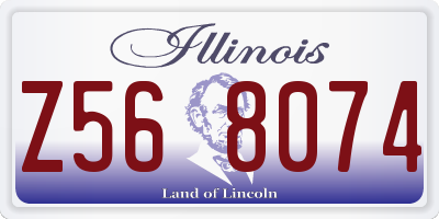 IL license plate Z568074