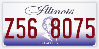 IL license plate Z568075
