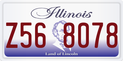 IL license plate Z568078