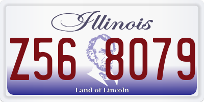 IL license plate Z568079