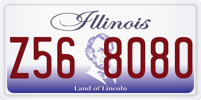 IL license plate Z568080