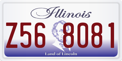 IL license plate Z568081