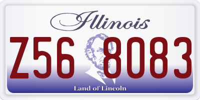 IL license plate Z568083