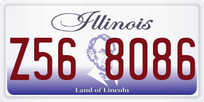 IL license plate Z568086