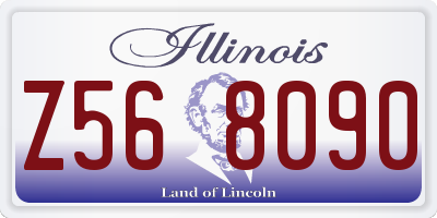 IL license plate Z568090