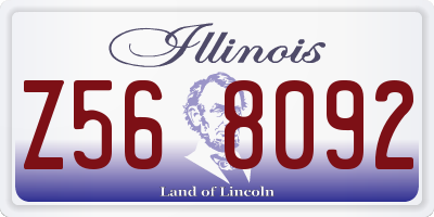 IL license plate Z568092