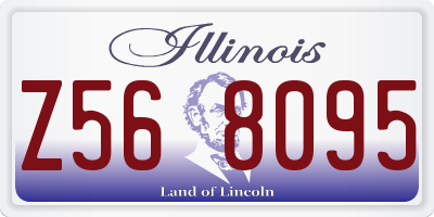 IL license plate Z568095