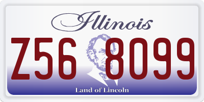 IL license plate Z568099