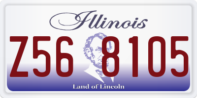 IL license plate Z568105