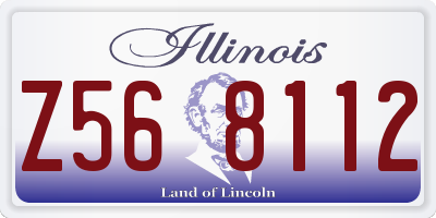 IL license plate Z568112