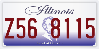 IL license plate Z568115
