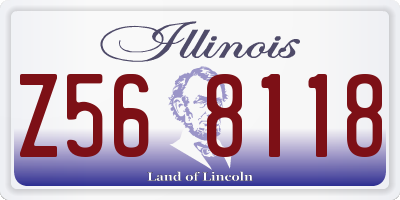 IL license plate Z568118