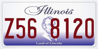 IL license plate Z568120