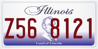 IL license plate Z568121