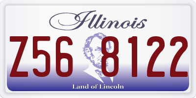 IL license plate Z568122