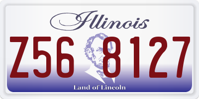 IL license plate Z568127