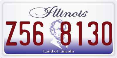IL license plate Z568130