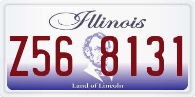 IL license plate Z568131
