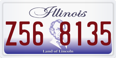 IL license plate Z568135