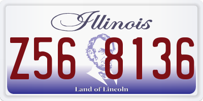 IL license plate Z568136