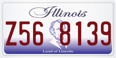 IL license plate Z568139