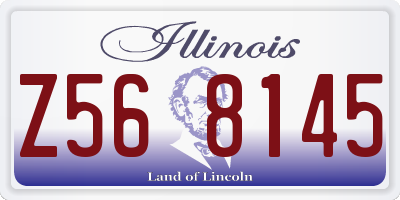 IL license plate Z568145