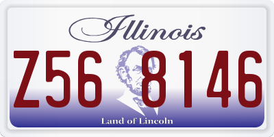 IL license plate Z568146