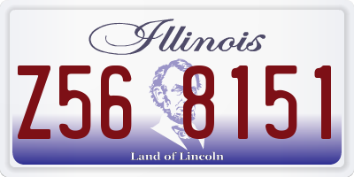 IL license plate Z568151