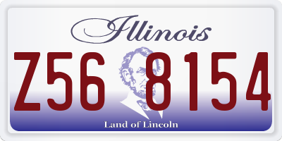 IL license plate Z568154
