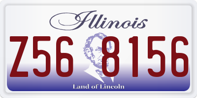IL license plate Z568156