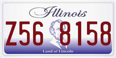 IL license plate Z568158