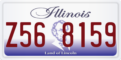 IL license plate Z568159