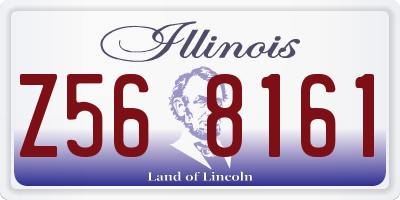 IL license plate Z568161