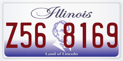 IL license plate Z568169