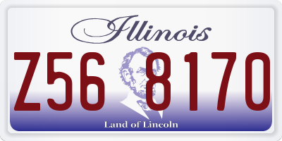 IL license plate Z568170