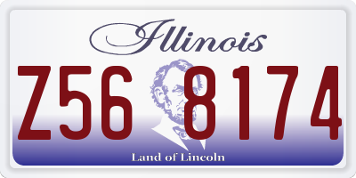 IL license plate Z568174