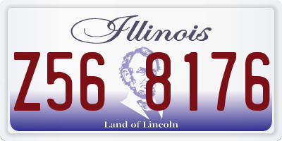 IL license plate Z568176