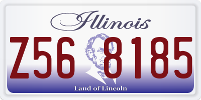 IL license plate Z568185