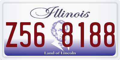 IL license plate Z568188