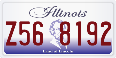 IL license plate Z568192