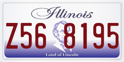 IL license plate Z568195