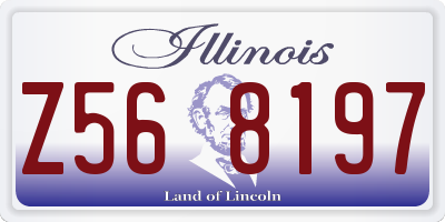 IL license plate Z568197