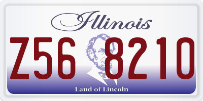 IL license plate Z568210