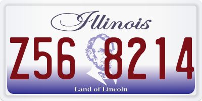IL license plate Z568214