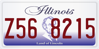 IL license plate Z568215