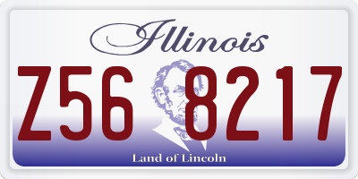 IL license plate Z568217