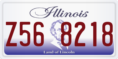 IL license plate Z568218