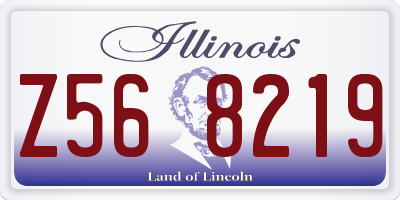 IL license plate Z568219
