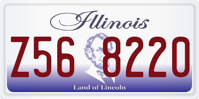 IL license plate Z568220