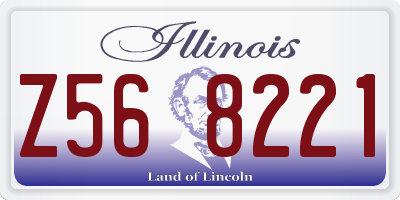 IL license plate Z568221